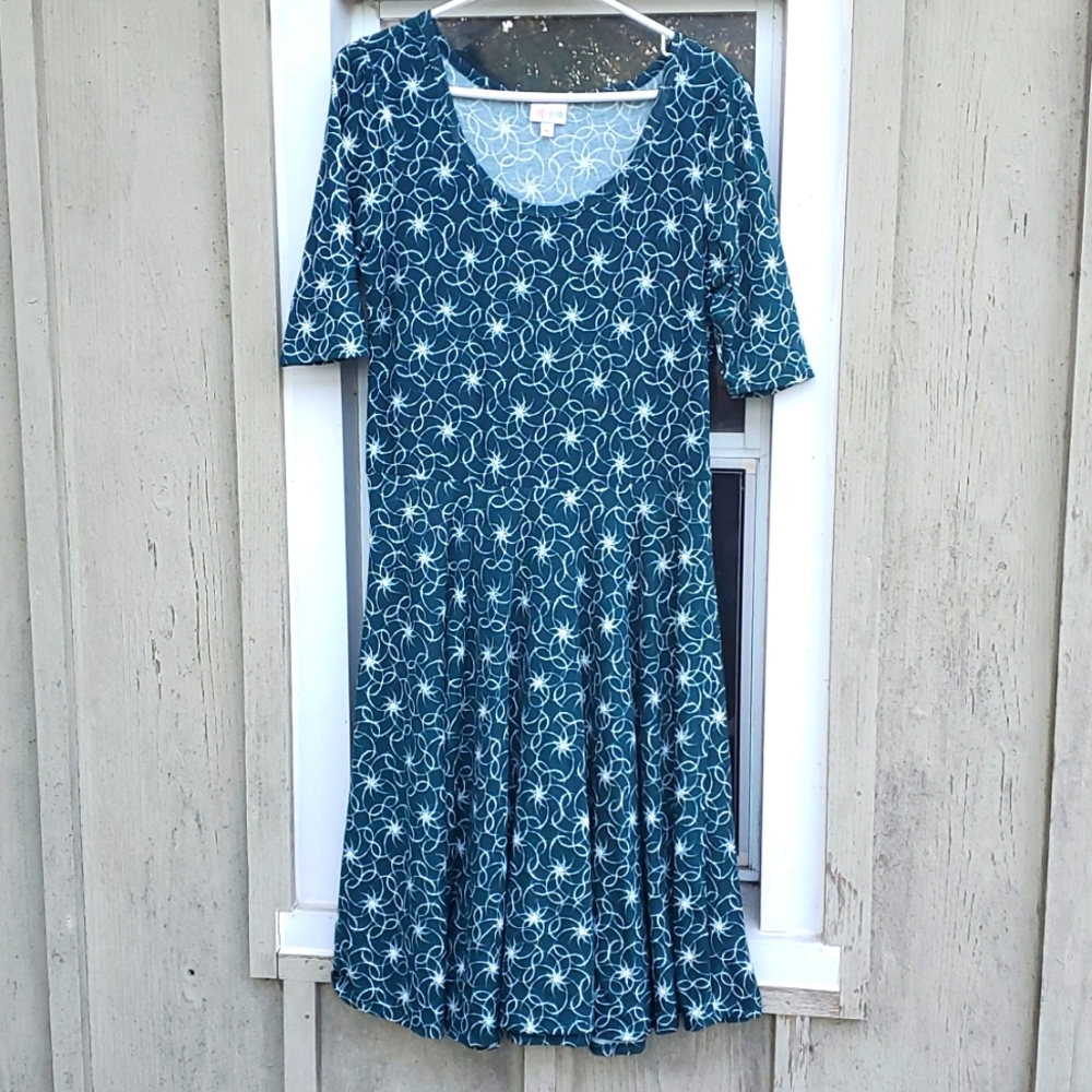 Green LulaRoe Dress, XL